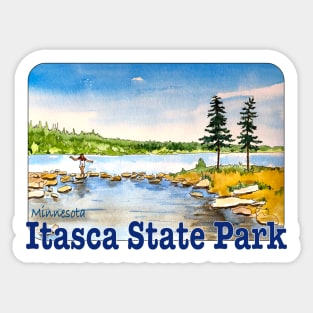 Itasca State Park, Minnesota Sticker